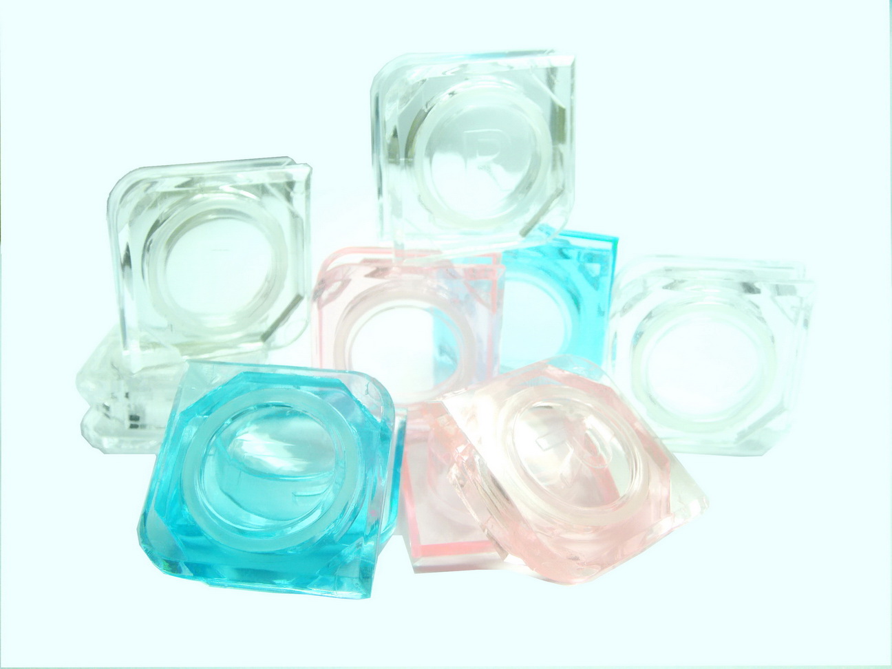 Glass Style Pure Color Lens case