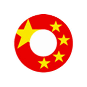 DUEBA COSPLAY LENS CHINA FLAG HALLOWEEN CONTACT LENS