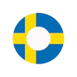 DUEBA COSPLAY LENS SWEDEN FLAG HALLOWEEN CONTACT LENS