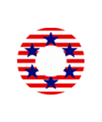 DUEBA COSPLAY LENS USA FLAG HALLOWEEN CONTACT LENS