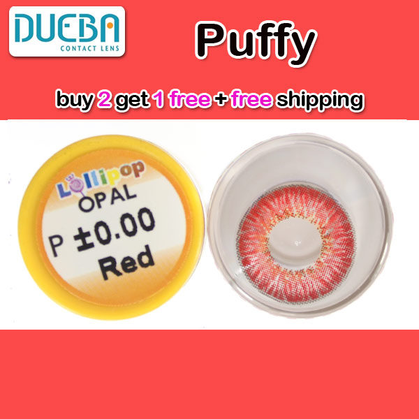 DUEBA PUFFY RED CONTACT LENS