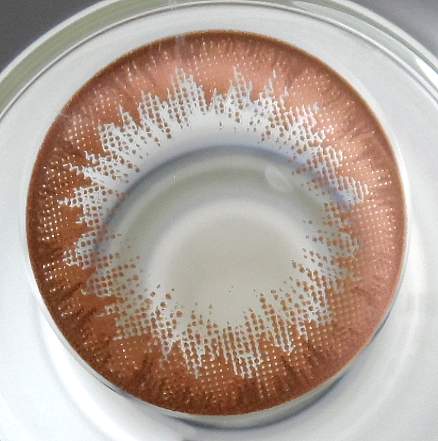 GEO WBC-104 SMOKEY CARAMEL BROWN COLORED CONTACT LENSES, THE BEST NATURAL LENSES