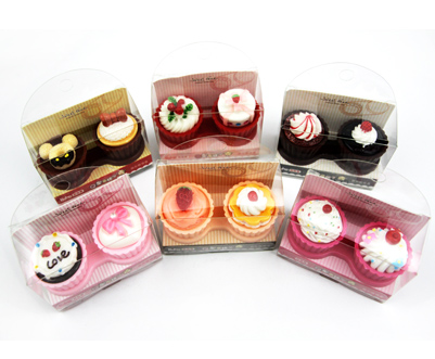 Cupcake Contact Lens Case Red Fruit