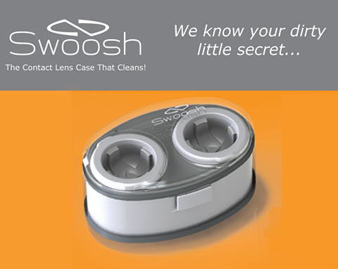 SWOOSH CONTACT LENS CASE CLEANER