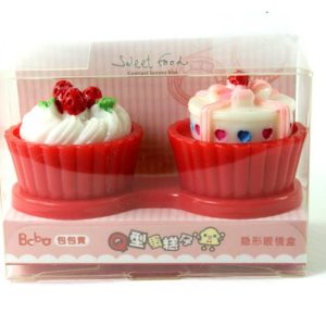 Cupcake Contact Lens Case Red Fruit