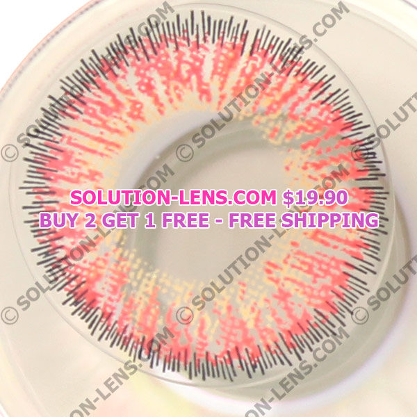 VASSEN GLAMOUR 3 TONE RED CONTACT LENS